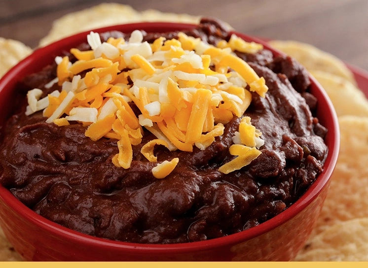 Appetizer in a red bowl